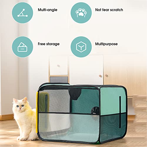 NUB Caja de Secado para Mascotas Caja de Secado de Pelo para Mascotas portátil Plegable Caja de Viaje para Mascotas Jaula Plegable Bolsa de Viaje Aseo