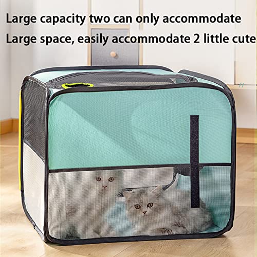 NUB Caja de Secado para Mascotas Caja de Secado de Pelo para Mascotas portátil Plegable Caja de Viaje para Mascotas Jaula Plegable Bolsa de Viaje Aseo