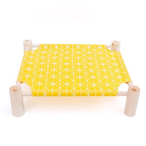 Nueva casa de Cama de Lona Duradera para Gatos Hamacas elevadas para Gatos Cojín Lona de Madera Cama de salón para Gatos para Perros pequeños Casa de Gatos Productos para Mascotas-Cama Verde, China