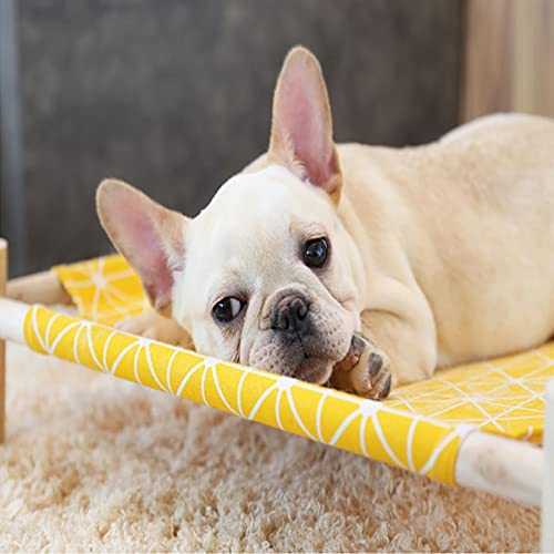Nueva casa de Cama de Lona Duradera para Gatos Hamacas elevadas para Gatos Cojín Lona de Madera Cama de salón para Gatos para Perros pequeños Casa de Gatos Productos para Mascotas-Cama Verde, China