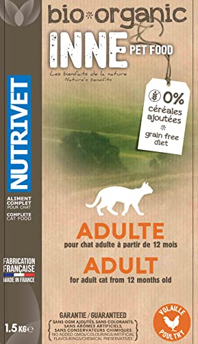 Nutrivet inne Pet Food Alimentos Completo Bio para Gato Adulto 1,5 kg