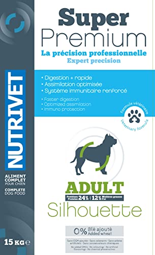 Nutrivet Super Premium Carne para Perro Adulto Light 24/12 15 kg
