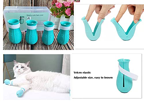 NW GazyShop - 4 botas de pie de gato, antiarañazos y antiarañazos