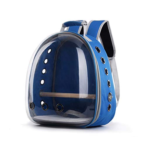 NYKK Jaula Pet Carrier Mochila, Ave Perro Portador del Gato Mochila del Hombro, Innovador Espacio de visión panorámica portátil Cápsula Mascota (Color : B)