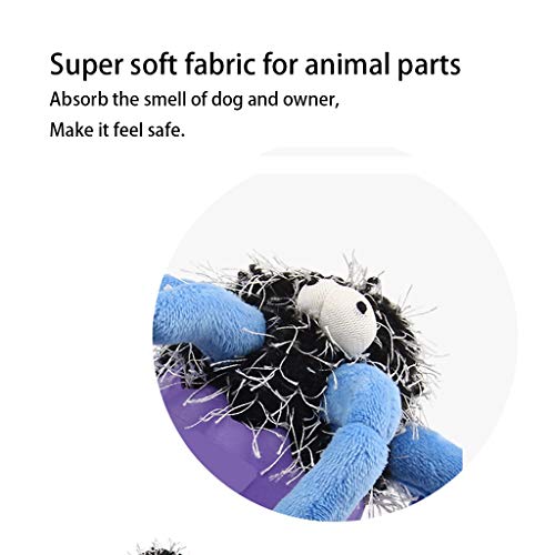 NYKK Juguete para Mascotas Juguetes Animales Perro de Juguete cáscara de Huevo de la simulación del Caucho del Juguete de la Felpa Bite Resistente Molar Pet Juguete del Sonido (Color : Purple)