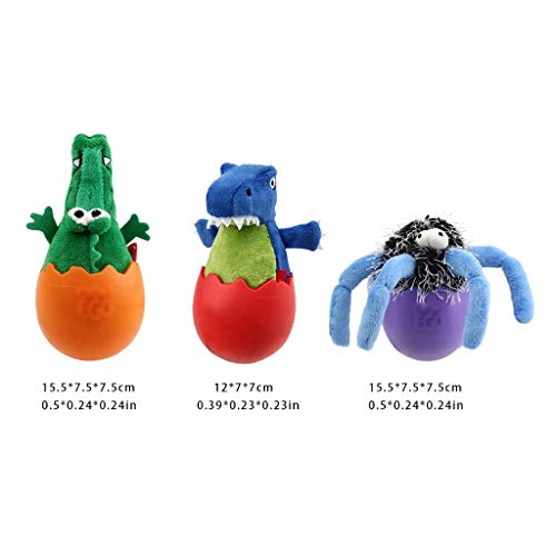NYKK Juguete para Mascotas Juguetes Animales Perro de Juguete cáscara de Huevo de la simulación del Caucho del Juguete de la Felpa Bite Resistente Molar Pet Juguete del Sonido (Color : Purple)