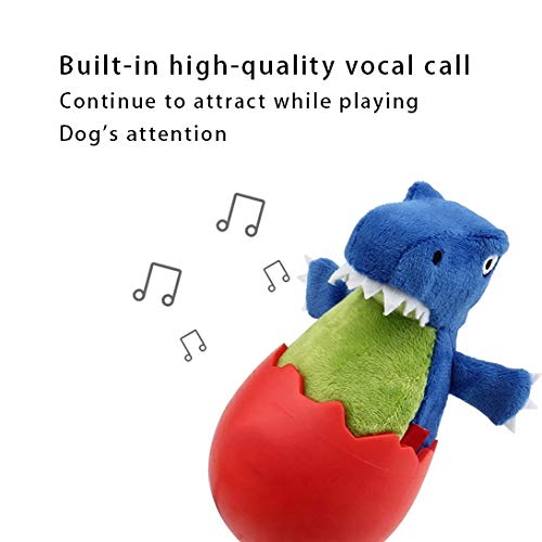 NYKK Juguete para Mascotas Juguetes Animales Perro de Juguete cáscara de Huevo de la simulación del Caucho del Juguete de la Felpa Bite Resistente Molar Pet Juguete del Sonido (Color : Purple)