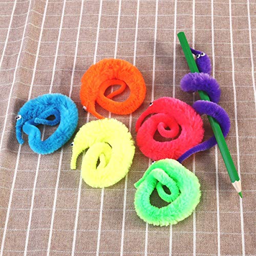 NYKKOLA Magic Wiggly Worm - Juego de 6 juguetes mágicos para fiestas, color al azar