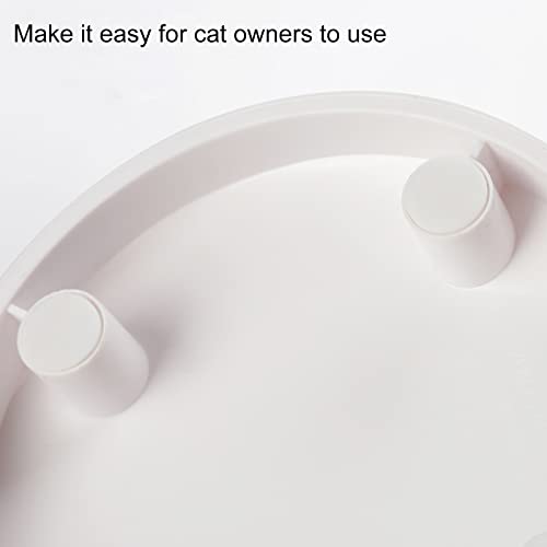 NZXVSE Cuenco de comida para gatos inclinado, cuencos elevados para gatos, cuenco alimentador de agua para mascotas para gatos o perros pequeños, protege la columna vertebral, prevención de reflujo