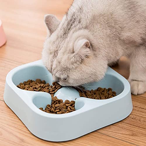 OEUKJI Alimentador de Mascotas Alimentador Lento Cuenco Alimento y Agua Alimentación Bloat Tope Interactivo Puzzle Cats Bowl Non Skid Pet Bowls (Size : B)