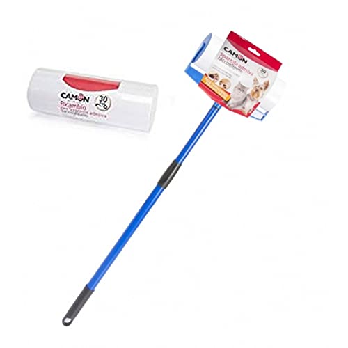 Oferta especial cepillo adhesivo recogepelo con barra telescópica Camon + 1 rodillo de repuesto