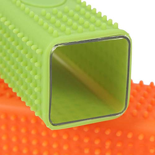 Ogquaton Cepillo para Mascotas Hueco Columna de Silicona Brocha pegajosa Rebabas Que quitan el Cepillo para Perros y Gatos Verde 1 Pieza
