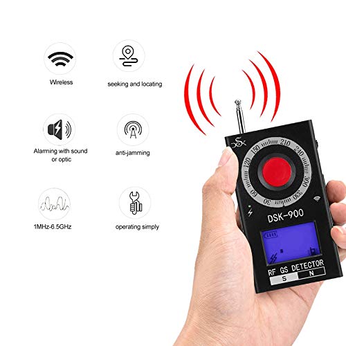 OKAT Detector, Detector de señal de frecuencia Completa, para detectar la señal del teléfono móvil Detectar la cámara estenopeica(Estándar Europeo 110-240V)