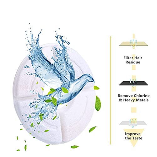 OmeHoin Filtro de fuente de agua para gato, paquete de 8 filtros de fuente para mascotas, 3 filtros de repuesto para fuentes de flores (4 rejillas, fácil de tomar)