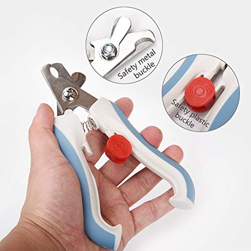 OMEM Cortaúñas de pájaros con herramienta de molienda para uñas, loro, cuidado de periquitos, pájaros, cacatúas, tijeras de uñas (S, azul)