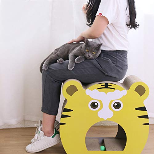 OMEM Gato rascador placa de desgaste vertical pared corrugado Nido juguete (M)