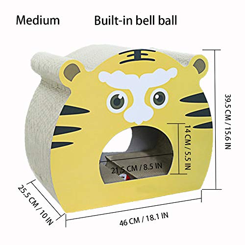 OMEM Gato rascador placa de desgaste vertical pared corrugado Nido juguete (M)