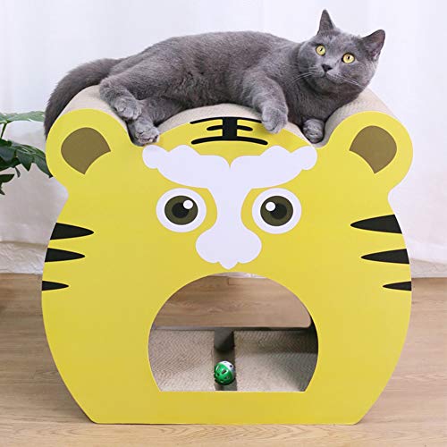 OMEM Gato rascador placa de desgaste vertical pared corrugado Nido juguete (M)