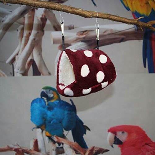 Oncpcare - Cama de invierno cálida para animales pequeños, ideal para hámsteres, pájaros, jerbos, cobayas, hurones o erizos, con ganchos para colgar