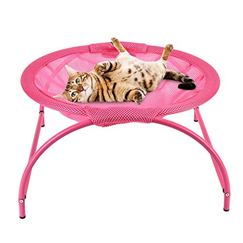 Onewer Cama Colgante para Mascotas, Hamaca De Gato Estable Y Transpirable, Lavable A Máquina para Hámster para Tienda De Mascotas para Ratón para El Hogar(Rosado)