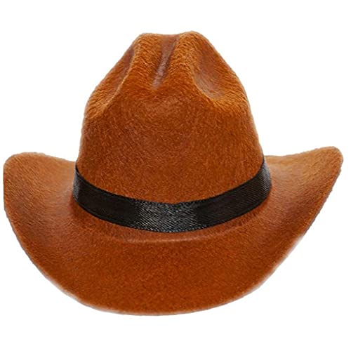 Onsinic 1 Unid Hombre Petría Divertido para Dog Cat Cat Westernow Cowboy Hat Photo Proporte Cap Perro Universal para Poste Calle Halloween Accesorios Pet Mascotas