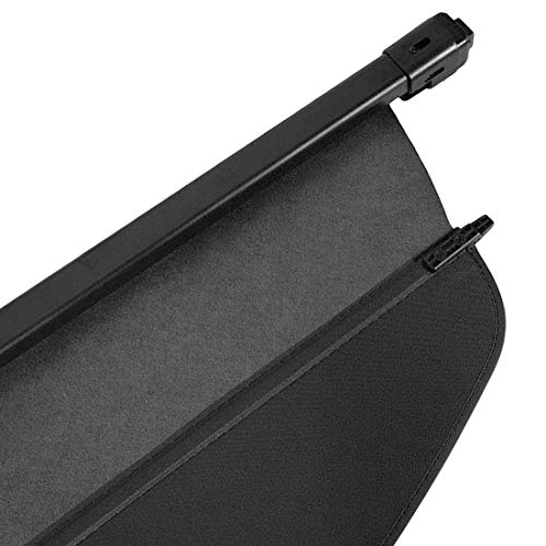 OREALTOOL Cubierta de Carga Retráctil, Pantalla Retráctil para Maletero Negra para X-Trail Rogue 2014 2015 2016