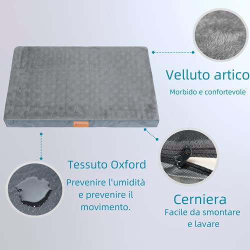 OrionisPet Cama para Perros Pequeños, Medianos,Grandes Cojín Interior Perro Lavable Extraíble, Espuma Ortopédica con Forma de Huevo Impermeable (Small)