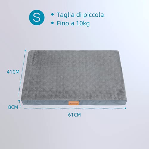 OrionisPet Cama para Perros Pequeños, Medianos,Grandes Cojín Interior Perro Lavable Extraíble, Espuma Ortopédica con Forma de Huevo Impermeable (Small)