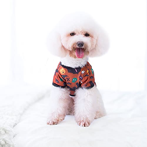Oslueidy Disfraces de Halloween para Perros,Ropa de Calabaza para Mascotas Pijamas para Perros Ropa Perros para Cachorros Medianos Perros Pequeños Gatos Chihuahua Peluche Bomei (Murciélago Negro, S)