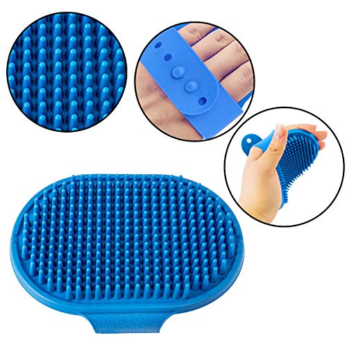 Osuter 2PCS Peine Gatos con 3PCS Cepillo Baño Gato Peine de Masaje para Gatos Mascotas