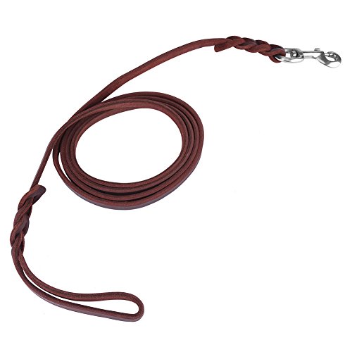 Oumefar 3 Tipos de Correa de Plomo para Perros y Mascotas Correa de Cuero Duradera para Perros Correa de Cuerda de Seguridad Trenzada para Mascotas Cuerda para Perros Entrenamiento para Caminar(1.2m)