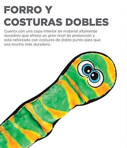 Outward Hound Invincibles - Juguete de peluche para perros - Serpiente - Verde - XXL
