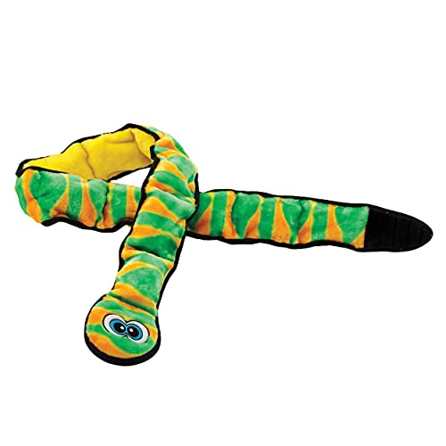 Outward Hound Invincibles - Juguete de peluche para perros - Serpiente - Verde - XXL