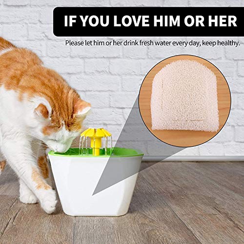 OVBBESS 24 Piezas Filtros de Espuma de Repuesto para Bebederos para Perros y Gatos, Prefiltros de Espuma para Bebederos para Mascotas, Compatibles con Drinkwell