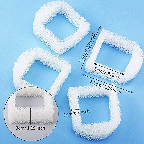 OVBBESS 24 Piezas Filtros de Espuma de Repuesto para Bebederos para Perros y Gatos, Prefiltros de Espuma para Bebederos para Mascotas, Compatibles con Drinkwell