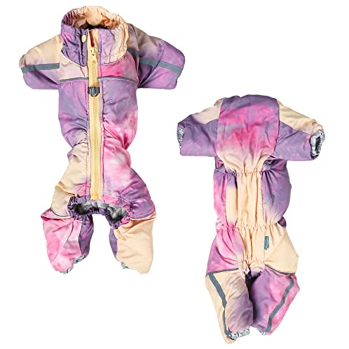 Overol de Invierno para Perros, Ropa Reflectante para Perros, Grueso, cálido, hinchado, para Cachorros, para Perros pequeños, Macho, Hembra, Totalmente Cubierto, Vientre, niño, Perro - Verde, 12