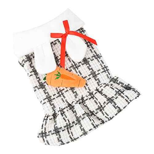 PAIDEFUL Abrigo de Lana para Perro Jersey de Tartán Cepillado Suéteres de Chihuahua Estilo Europeo Ropa de Invierno Suave y Cálida para Cachorros Pequeñas Ropa para Gatos Niñas Otoño Clima Frío