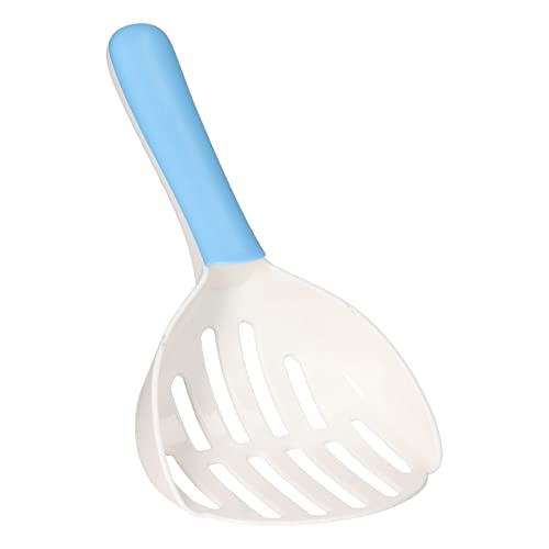 Paleta de Caca de Gato, Pala de para Gatos Práctica Y Segura para Tienda de Mascotas(Blanco + Azul)