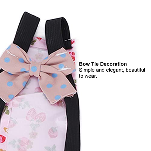 Pañales de Pollo para Mascotas, Pañales para Mascotas Diseño de Bolsillo Interior Transpirable Reutilizable para Ganso para Pollo para Pato(L, Fresa Rosa)