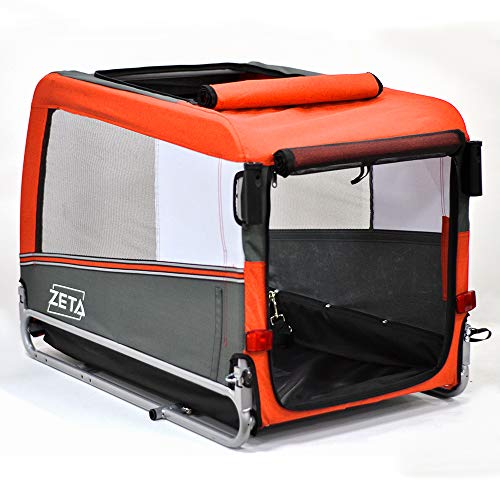 Papilioshop Zeta - Remolque para bicicleta de paseo o transporte de perros (naranja)