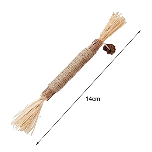 Paquete de 2 Juguetes para Masticar Hierba gatera, palitos para Masticar Gatos, palitos de Silvervine, Juguetes para Gatos, Escoba, palitos Naturales, para Tratar Gatos de Interior