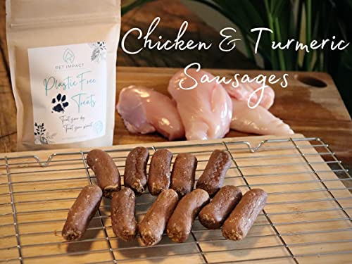 Paquete de golosinas naturales para perros, golosinas sin plástico, pollo con carne de venado (Treats Au Naturel)