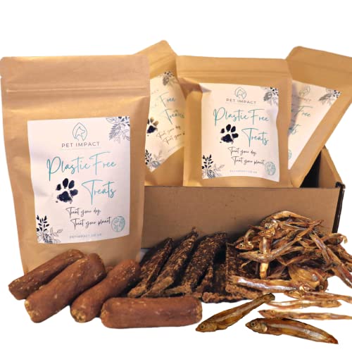 Paquete de golosinas naturales para perros, golosinas sin plástico, pollo con carne de venado (Treats Au Naturel)