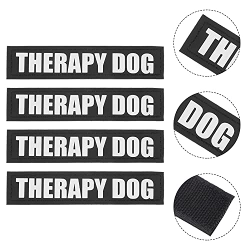 Parches de Arnés de Chaleco Reflectante de Perro: Terapia Perro en Entrenamiento Pegatinas Removibles Reflectantes Puppy Dog Harness Chaleco Pegatinas Parches Traseros 2 Pares