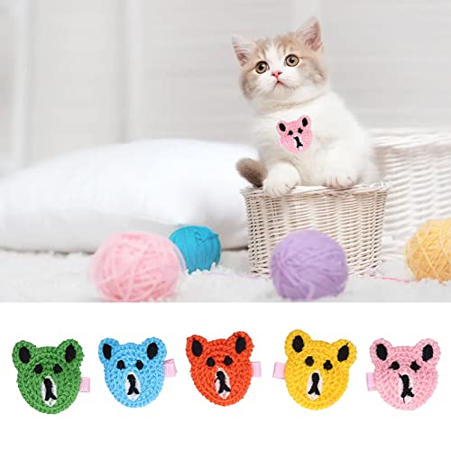 Pasadores para el Cabello con Patrón de Animales, Pinzas para el Cabello Dibujos Animados Fáciles de Usar Lindo Hermoso para Gatos Perros para Tocado de Pelo