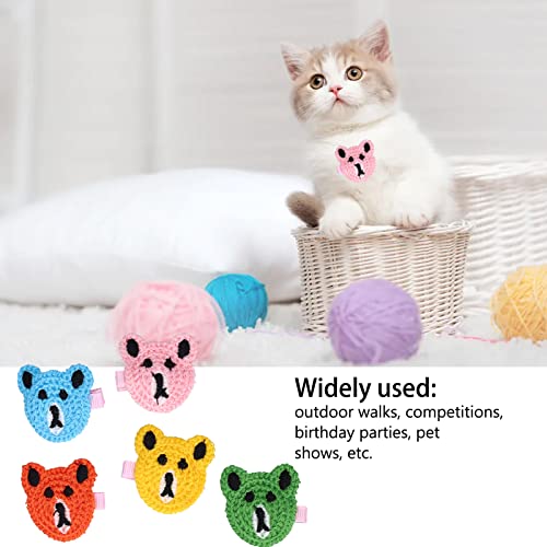 Pasadores para el Cabello con Patrón de Animales, Pinzas para el Cabello Dibujos Animados Fáciles de Usar Lindo Hermoso para Gatos Perros para Tocado de Pelo