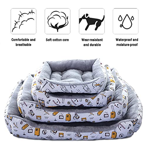 Pateacd Perrera Rectangular Gruesa, cálida, Cama para Mascotas sofá súper Suave para Mascotas, Cama para Gatos, autocalentable y Transpirable,XL