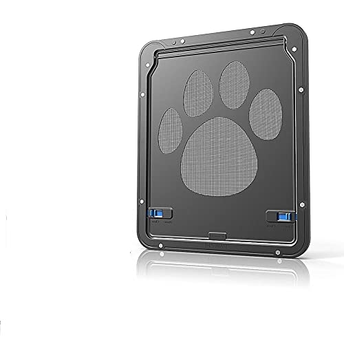 Patrón de huella de perros con llave Puerta de gato de mascota para ventana de pantalla Security Flap Gates Pet túnel Perro Cerca de perro Acceso gratuito Puerta para el hogar puerta para mascotas 992