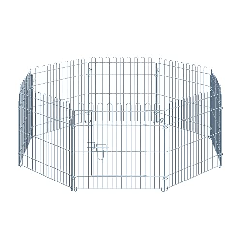 PawHut Parque para Cachorros Valla para Cachorros Animales Rejilla Medidas 63 x 60 CM