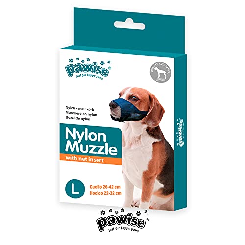 PAWISE Bozal de Nylon Ajustable, Talla Grande